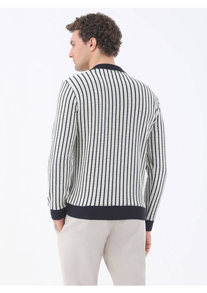 Indigo Bisiklet Yaka Sweatshırt