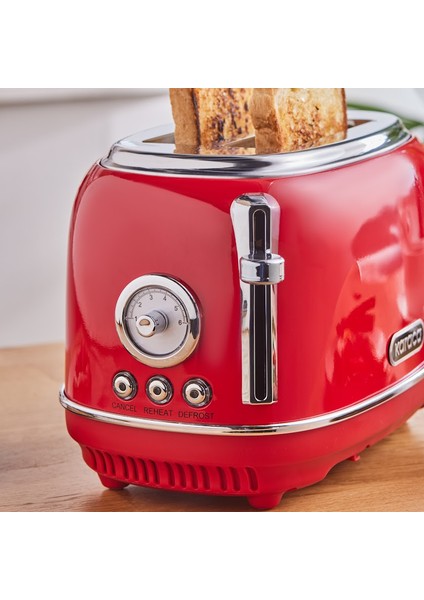 Vintage Craft 2 Dilim Kapasiteli Ekmek Kızartma Makinesi Red modelleri