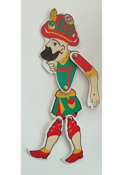 Karton Kutulu Karagöz Hacivat Kukla Seti 25 cm 2 Li Set