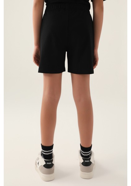 Straıght Siyah Kız Çocuk Şort modelleri