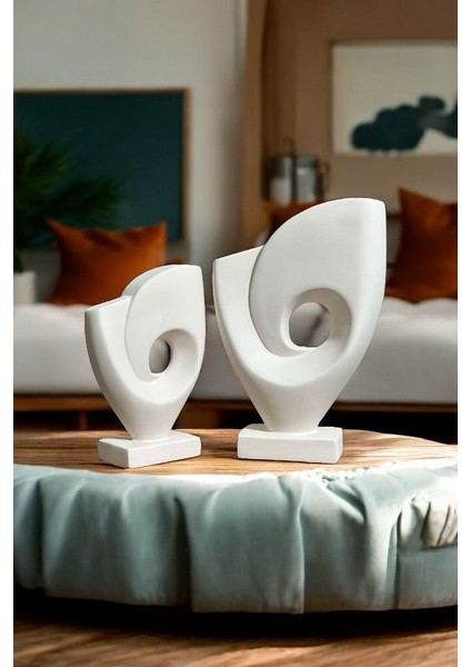 Ham Seramik Modern Spiral Dekor Seti