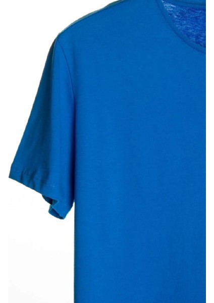 Erkek Slim Fit Bisiklet Yaka Kısa Kol Tişört