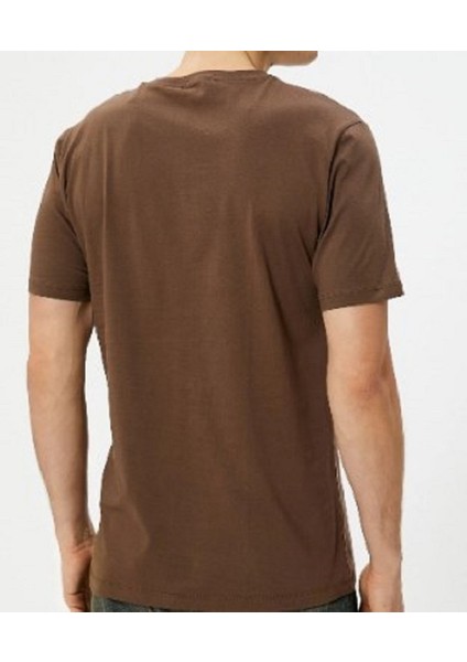 Erkek Slim Fit Bisiklet Yaka Kısa Kol Tişört