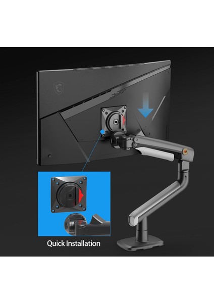 North Bayou A5-Gaming , 2-18 kg Uyumlu, 27INCH-50INCH Aralığında Büyük Ekranlar Için Profesyonel Oyuncu Monitör Standı modelleri