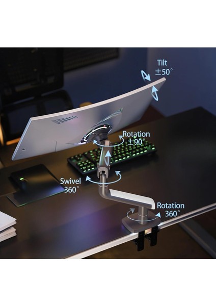 North Bayou A5-Gaming , 2-18 kg Uyumlu, 27INCH-50INCH Aralığında Büyük Ekranlar Için Profesyonel Oyuncu Monitör Standı fırsatları