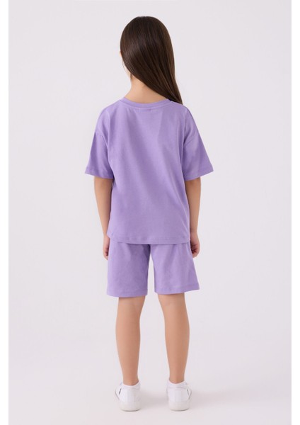 Kız Çocuk Mor Bermuda Takım indirimleri