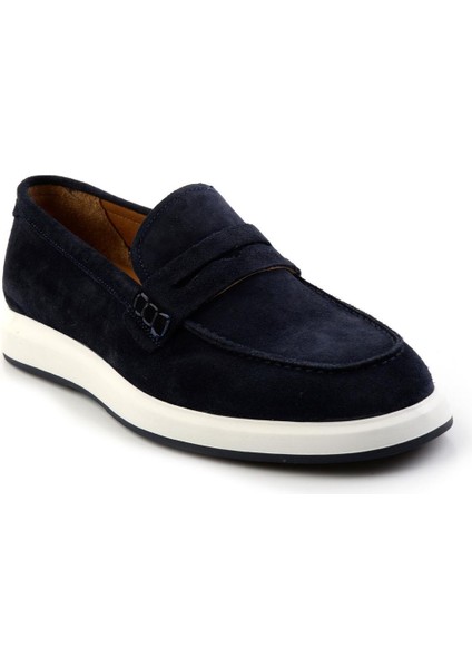 Lacivert Leather Erkek Casual Ayakkabı E01587238302