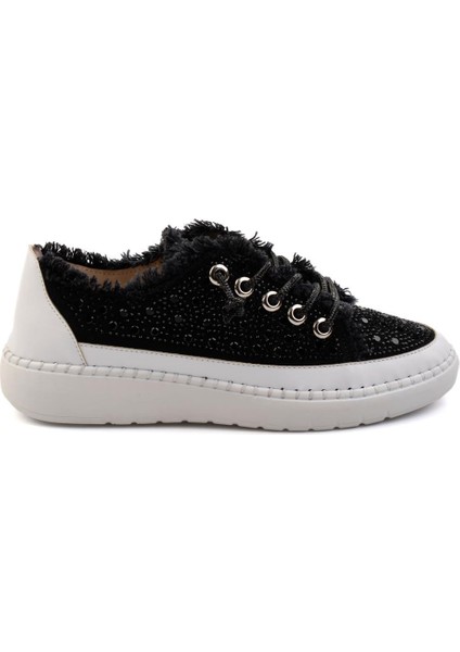 Siyah Kot Kadın Sneaker K01309000318