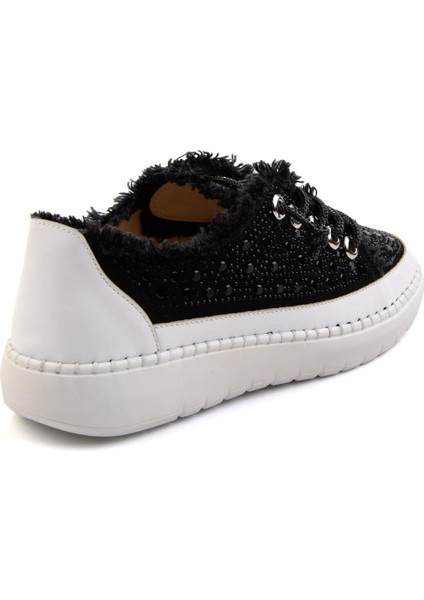 Siyah Kot Kadın Sneaker K01309000318