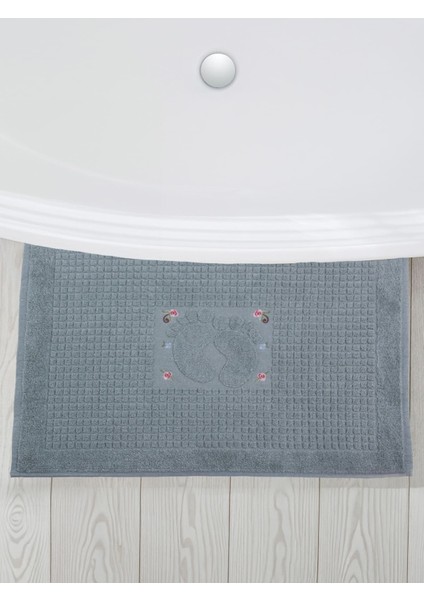 Banyo Çiçekli Pamuklu Ayak Havlusu 50 x 70 cm modelleri
