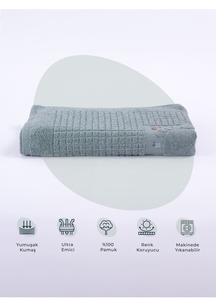 Banyo Çiçekli Pamuklu Ayak Havlusu 50 x 70 cm fırsatları