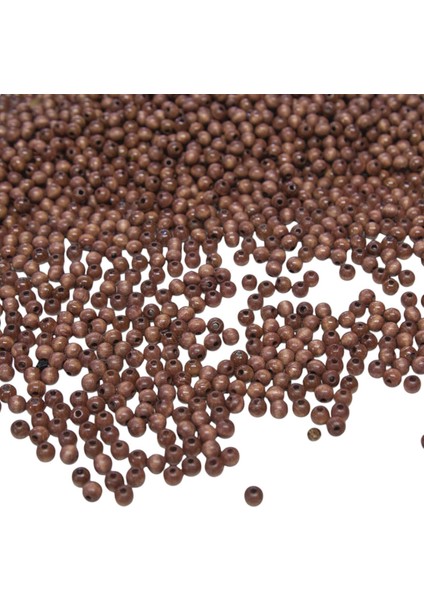 6 mm Kahve Rengi Alman Ahşap Boncuk 50 gr