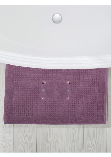 Banyo Çiçekli Pamuklu Ayak Havlusu 50 x 70 cm fiyatları