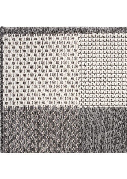 Grande 01 Gri Kaymaz Taban Yolluk Uzun Hol Koridor Halısı İnce Yıkanabilir Dokuma Kilim Halı Yolluk