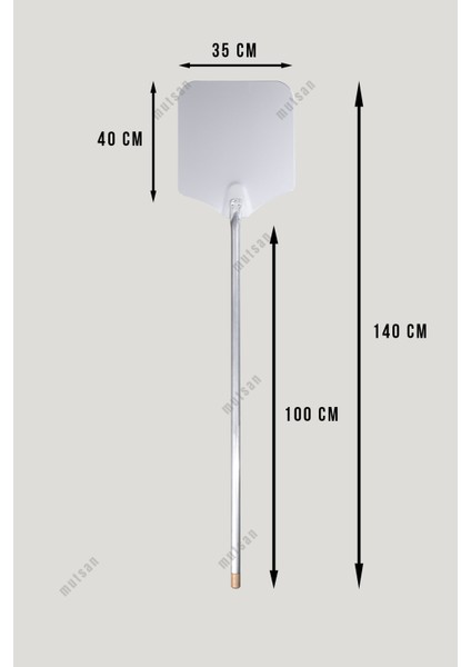Alüminyum Pizza Fırın Küreği (35 Cm) - Pizza Küreği Alüminyum 35 cm - 100 cm Alüminyum Saplı fırsatları