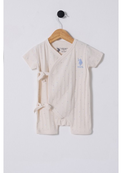 Erkek Bebek Beyaz Tulum