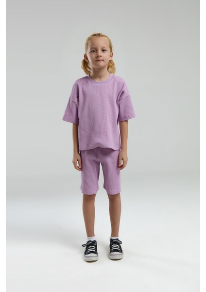 Kız Çocuk Mor Bermuda Takım fiyatları