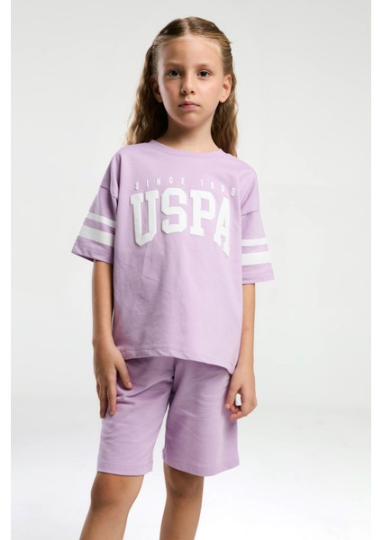 Kız Çocuk Mor Bermuda Takım modelleri
