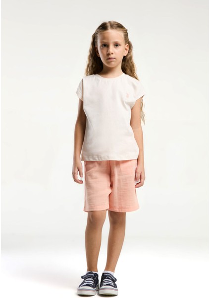 Kız Çocuk Krem Bermuda Takım fiyatları