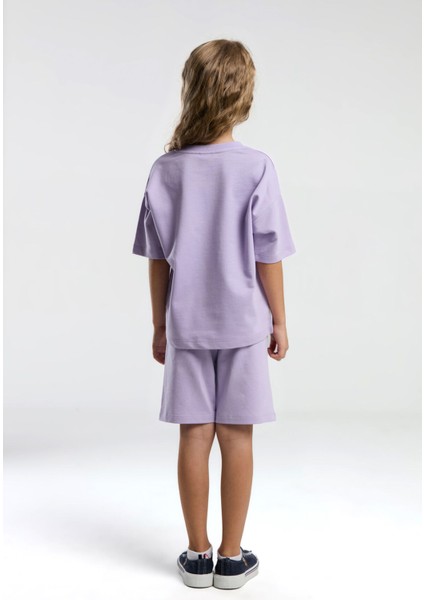 Kız Çocuk Mor Bermuda Takım indirimleri