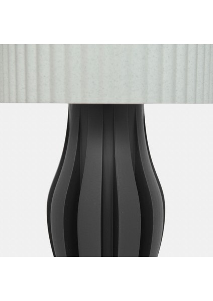 Orbis Abajur - Granit Başlıklı | Minimalist - Şık | Masa - Gece Lambası