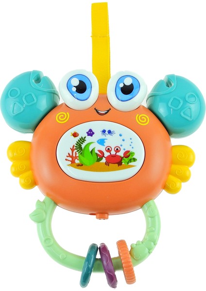 Oyuncak Yengeç Pilli Sesli Sevimli Yengeç 15 cm