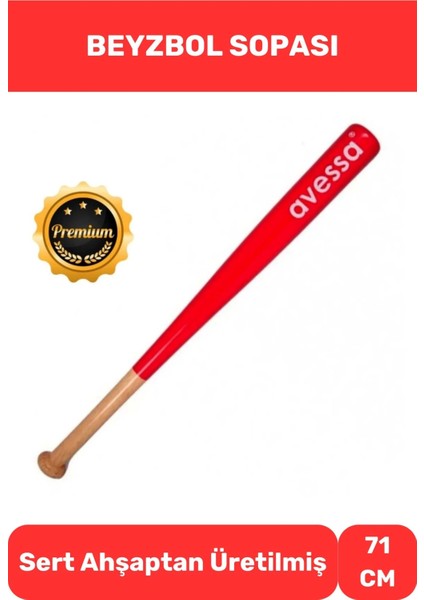 Ahşap 28 Inc Baseboll Beyzbol Sopası Dişbudak Ağacından 71 cm Premium Özel Üretim Kırılmaz Kaliteli