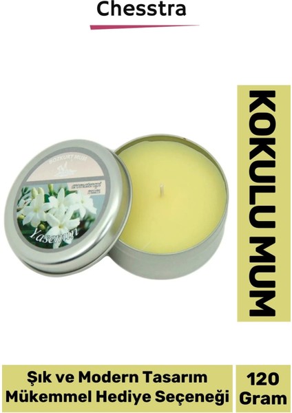 Premium Aromaterapi Arınma Huzur Meditasyon Yoga Esans Dekoratif Mum Oda Kokusu 120G Teneke Kutu