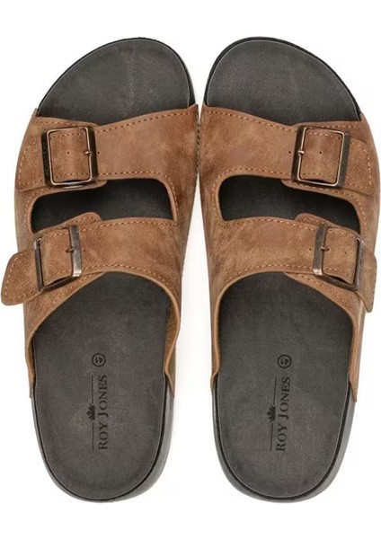 Delhi 4 Mevsim Anatomik Taban Çift Tokalı Ayarlanabilir Erkek Terlik 5002 fırsatları