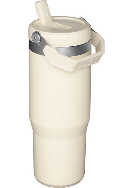 The Iceflow Flip Straw 2.0 Pipetli Termos Bardak 0,89 Lt Cream