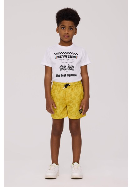 Bg Store Erkek Çocuk Sarı Şort
