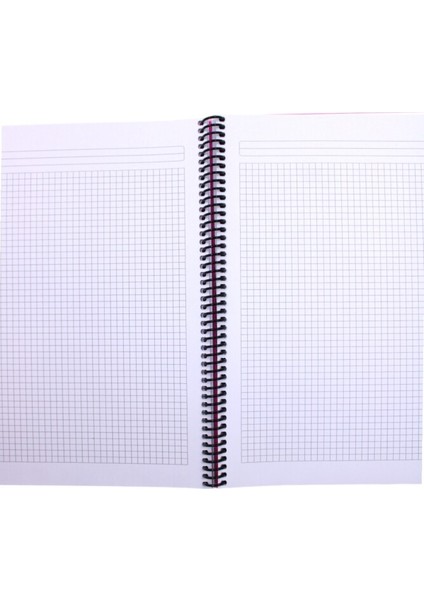 Flex A4 140 Yaprak Kareli Spiralli Plastik Kapak Defter