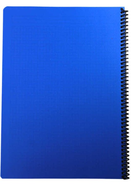 Flex A4 60 Yaprak Kareli Spiralli Plastik Neon Kapak Defter
