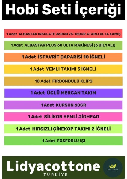 Tam Takım Hobi Kıyı Olta Seti Özel Üretim Şık Taşıma Çantalı Hazır Kurulu - 360CM Kamış Hediyeli fiyatları