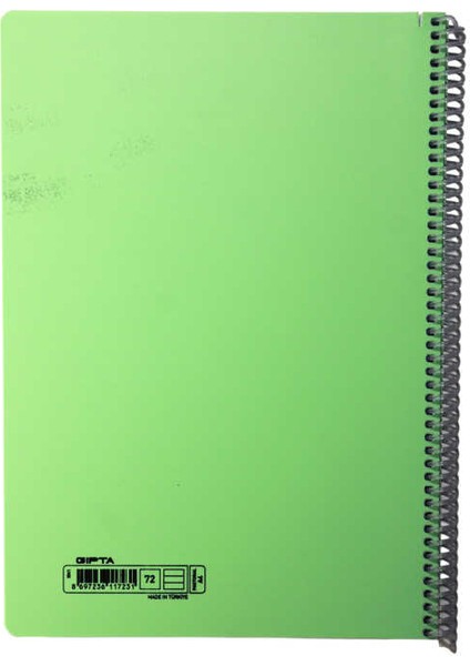 A4 72 Yaprak Pastoral Spiralli Plastik Kapak Defter fiyatları