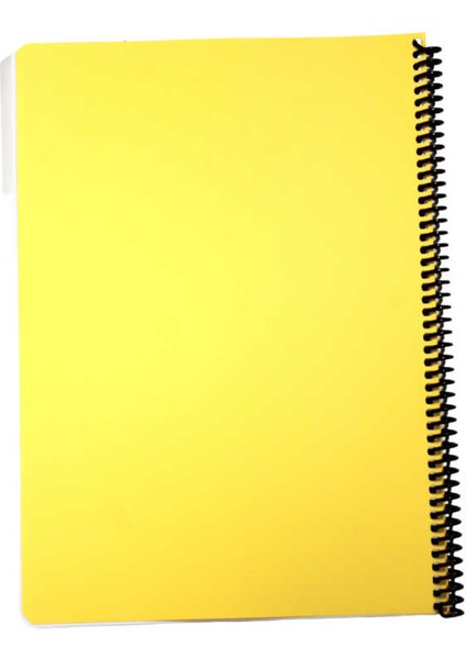 Flex A4 100 Yaprak Çizgisiz Spiralli Plastik Pastel Kapak Defter