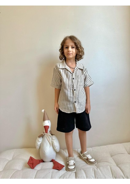 Yigit Butik Keten Kumaş Erkek Çocuk Alt Üst Takım
