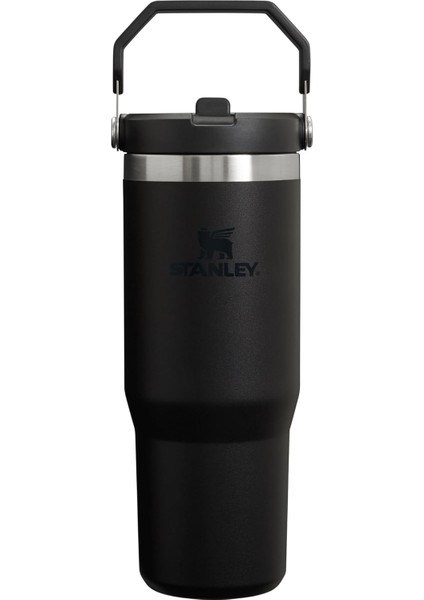 The Iceflow Flip Straw 2.0 Pipetli Termos Bardak 0,89 Lt Black