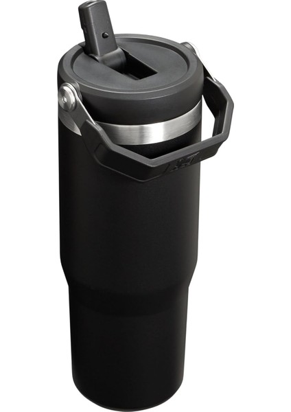 The Iceflow Flip Straw 2.0 Pipetli Termos Bardak 0,89 Lt Black