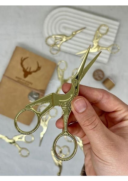 Kuş Desenli Metal Gold Renk Makas/söz Nişan Makası/kesme Makası modelleri
