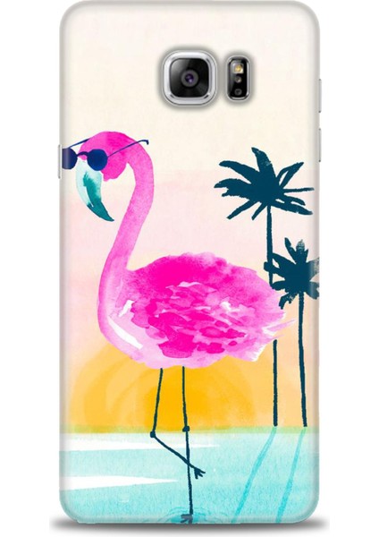 Samsung Galaxy Note 5 Kılıf Hd Baskılı - Flamingo