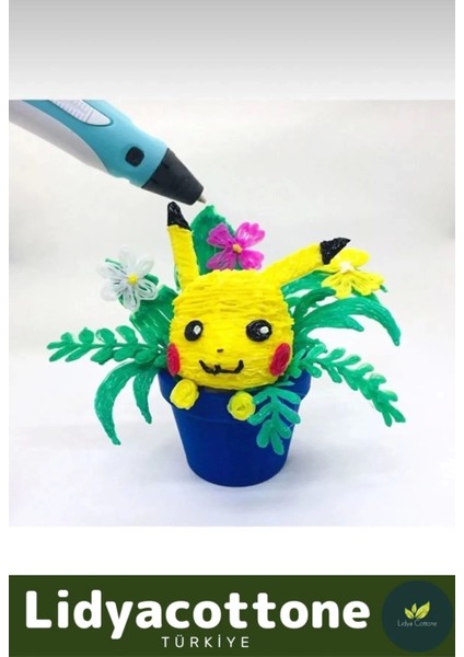 3D Pen Üç Boyutlu Yazıcı Kalem Printer Özel Üretim Bükülebilir Abs Plastik 3D Çocuk Renkli Filament modelleri