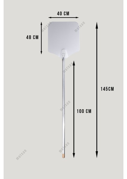 Alüminyum Pizza Fırın Küreği (40 Cm) - Pizza Küreği Alüminyum 40 cm - 100 cm Alüminyum Saplı fırsatları