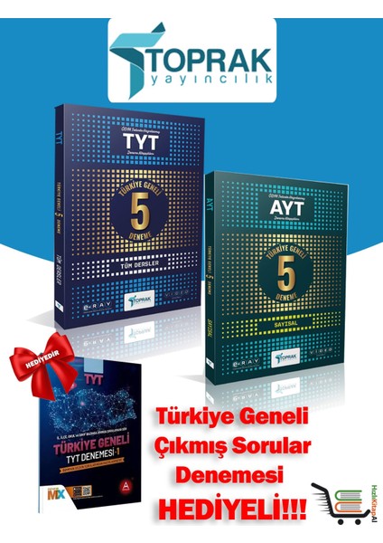 Tyt 5'li Genel Deneme ve Ayt 5'li Sayısal Deneme Çıkmış Sorular Denemesi Hediyeli!