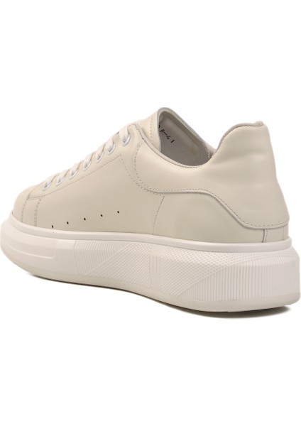 Beyaz Hakiki Deri Erkek Sneaker 152-21028 M fırsatları