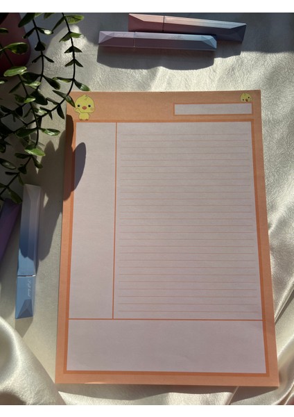A4 Civciv Desenli Notepad - Not Defteri - Bloknot