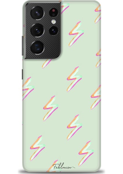 Samsung Galaxy S21 Ultra Kılıf Hd Baskılı - Şimşekler