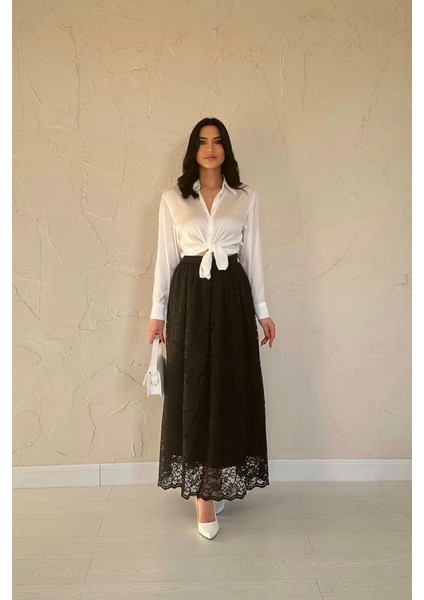 Dantelli Uzun Etek