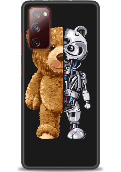 Samsung Galaxy S20 Fe Kılıf Hd Baskılı - Ayı ve Iskeleti