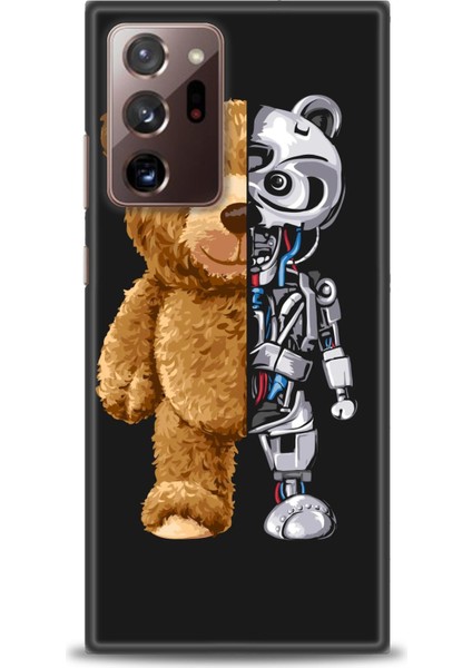Samsung Galaxy Note 20 Ultra Kılıf Hd Baskılı - Ayı ve Iskeleti